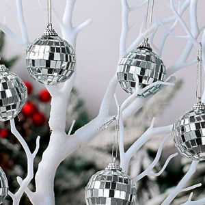 Imagen de Esferas espejadas de navidad 6 unidades