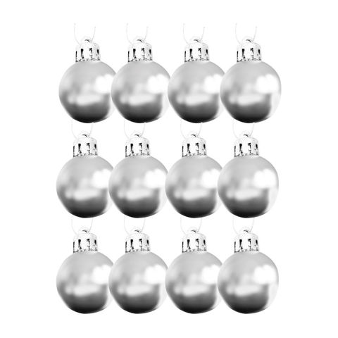 Imagen de Bola esfera navidad lisa 12 unidades