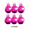 Imagen de Bola Esfera Navidad Lisa 6 Unidades