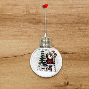 Imagen de Adorno navidad colgante en lámpara con luz