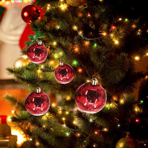 Imagen de bola esfera decorada navidad 6 unidades