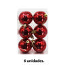 Imagen de bola esfera decorada navidad 6 unidades