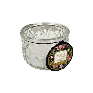 Imagen de Vela aromática vaso de vidrio labrado