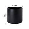 Imagen de Maceta Plástica con drenaje color negro