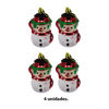Imagen de Muñeco de Nieve Adorno Navidad 4 unidades
