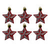 Imagen de Estrella de navidad decorada 6 unidades