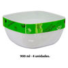 Imagen de Set De Compoteras Plásticas X 4 Unidades - 900 Ml
