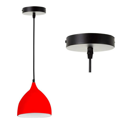 Imagen de Lámpara de techo colgante campana metal