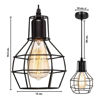 Imagen de Lámpara colgante de techo jaula hexagonal