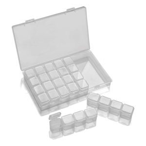 Imagen de Organizador plástico con tapa para apliques y artículos pequeños