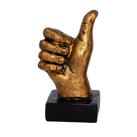 Imagen de Adorno mano dorada en poliresina