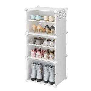 Imagen de Zapatera Organizador de calzado 10-12 pares con estante y perchero