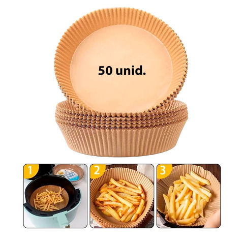 Imagen de Moldes de papel para freidora de aire 50 unidades