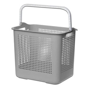 Imagen de Canasto rectangular calado plástico con asa