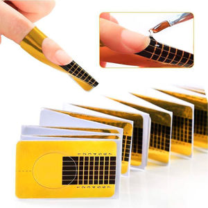 Imagen de Moldes adhesivos para uñas gel o acrílico  100 unidades