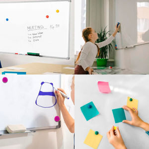 Imagen de Pizarra Blanca Con Apoya Marcador 90 Cm X 60 Cm