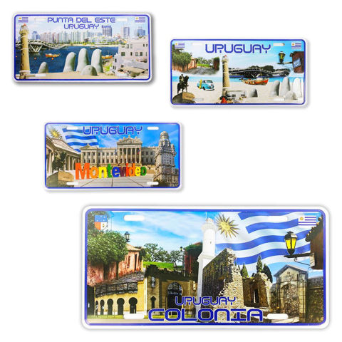 Imagen de Matricula Imán COLONIA  - Souvenir Uruguay