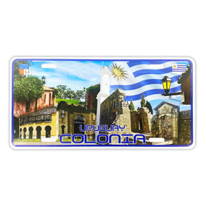 Imagen de Matricula Imán COLONIA  - Souvenir Uruguay