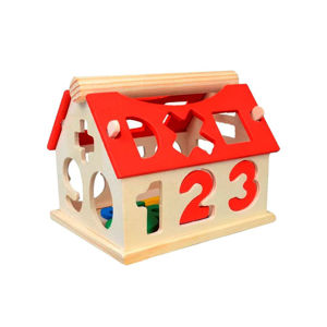 Imagen de Juego de encastre madera casita 22 piezas
