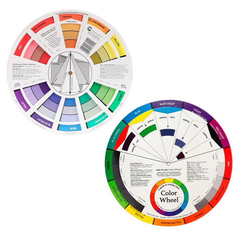 Imagen de Circulo cromático para guía de mezcla de colores