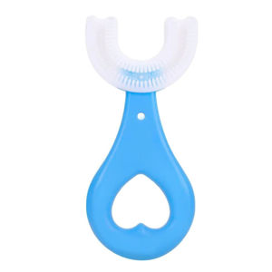 Imagen de Cepillo de dientes silicona en forma de U para bebés 360º