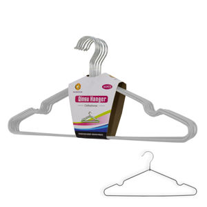 Imagen de Perchas metal gruesa forrada ropa  10 unidades