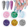 Imagen de Glitter para decoración de uñas 6 unidades