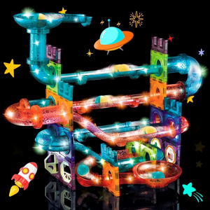 Imagen de Bloques magnéticos para armar  con luz 111 piezas