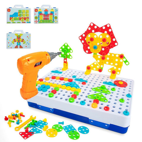 Imagen de Puzzle mosaico 3D para armar con herramientas