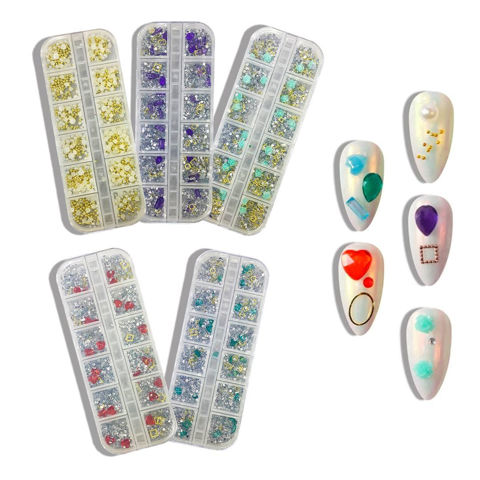 Imagen de Apliques piedras para decoración de uñas