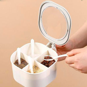 Imagen de Dispensador para condimentos-4 divisiones con cucharas