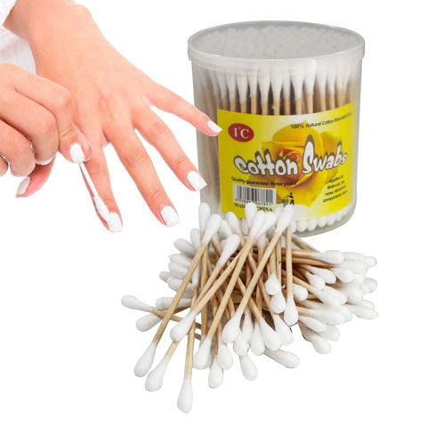 Imagen de Hisopos cotonetes de algodón  100 unidades