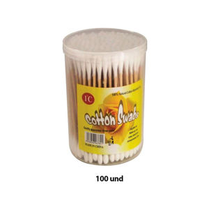 Imagen de Hisopos cotonetes de algodón  100 unidades