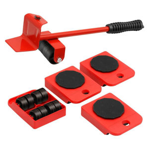 Imagen de Bases con ruedas y palanca para mover objetos pesados