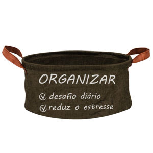 Imagen de Organizador de tela plegable redondo con asa