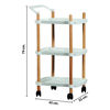 Imagen de Mesa Carrito Organizador 3 Estantes con Ruedas