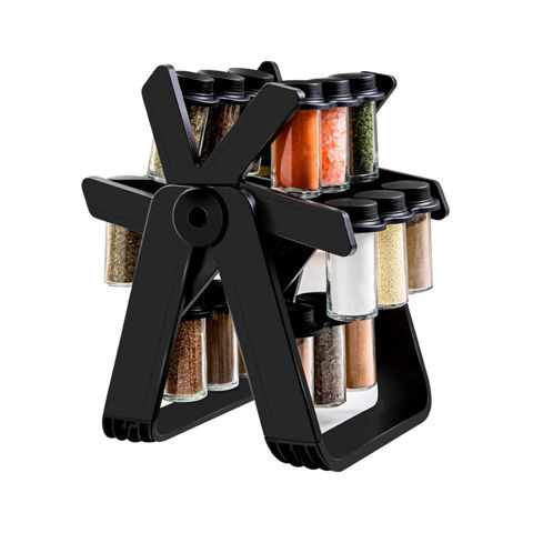 Imagen de Especiero giratorio Incluye 18 frascos condimenteros