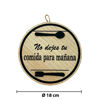 Imagen de Cuadro adorno "No dejes tu comida para mañana"