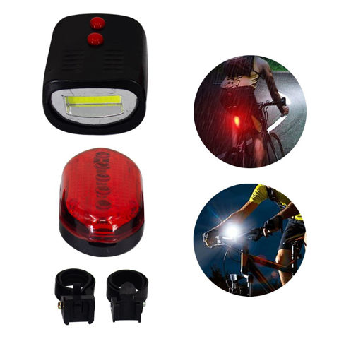 Imagen de Luz para bicicleta delantera y trasera a pila