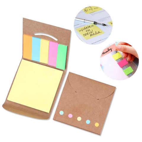 Imagen de Notas Adhesivas-diferentes colores y tamaños-sobre