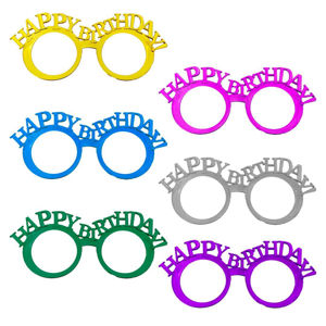 Imagen de Lentes cotillon feliz cumpleaños 6pc.