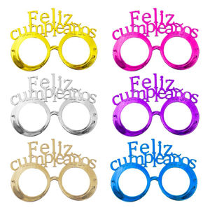 Imagen de Lentes cotillon feliz cumpleaños 6pc.