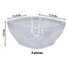 Imagen de Bowls x 4 pzas transparentes