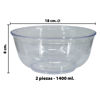 Imagen de Bowls redondo x 2 pzas transparentes