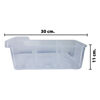 Imagen de Organizadora transparente para heladera rectangular con divisiones