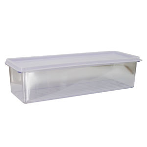 Imagen de Vianda organizadora transparente rectangular con tapa