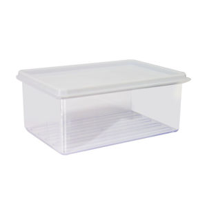 Imagen de Vianda organizadora transparente rectangular con tapa