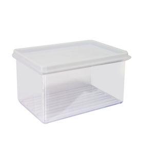 Imagen de Vianda organizadora transparente rectangular con tapa