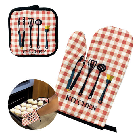 Imagen de Set Manopla con agarradera kitchen 2 piezas