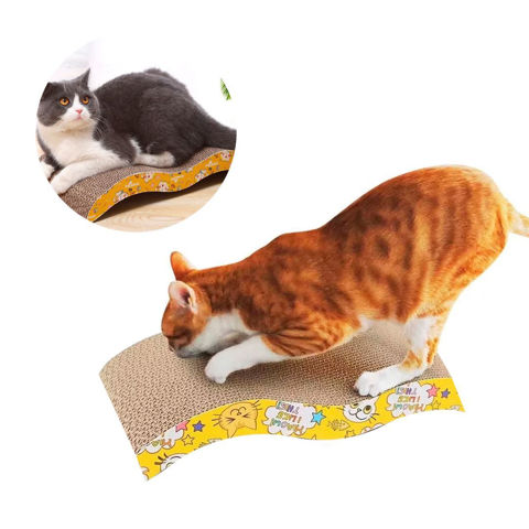 Imagen de Rascador corrugado para gatos ondeado